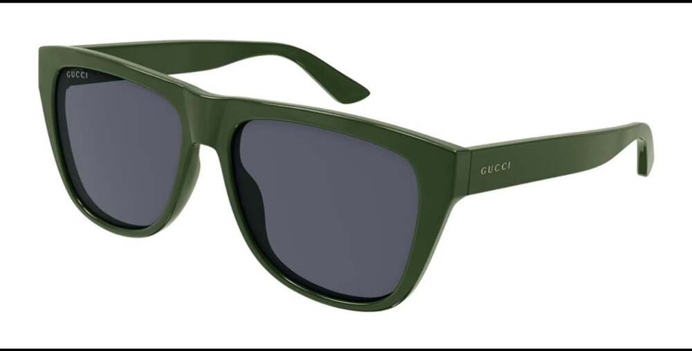 Gucci Pop Web Square Green Acetate Sunglasses with Velvet Case